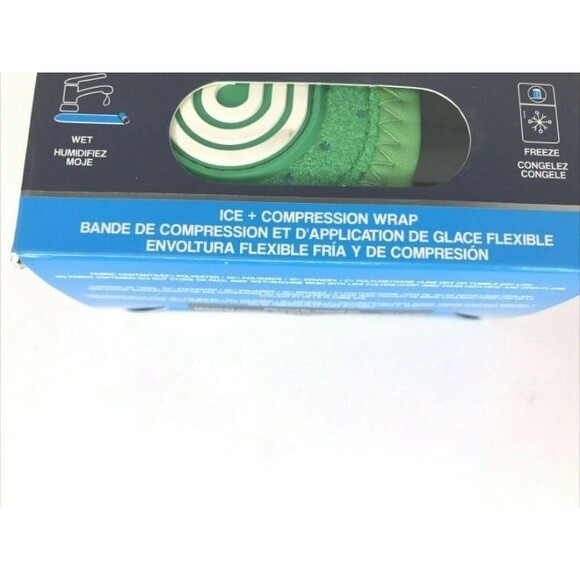 Dr Cool 3" X 25" Ice Compression (Green)Wrist Plantar Ankle Wrap- NEW IN BOX - Picture 5 of 5